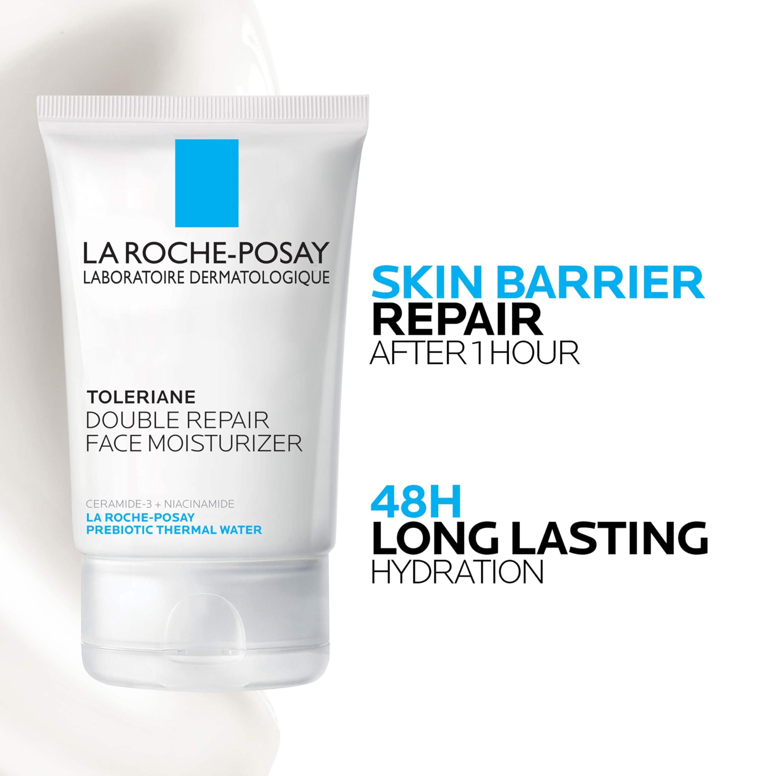 La Roche-Posay La Roche-Posay Toleriane Double Repair Face Moisturizer, Daily Moisturizer Face Cream with Ceramide and Niacinamide for All Skin Types, Oil Free, Fragrance Free