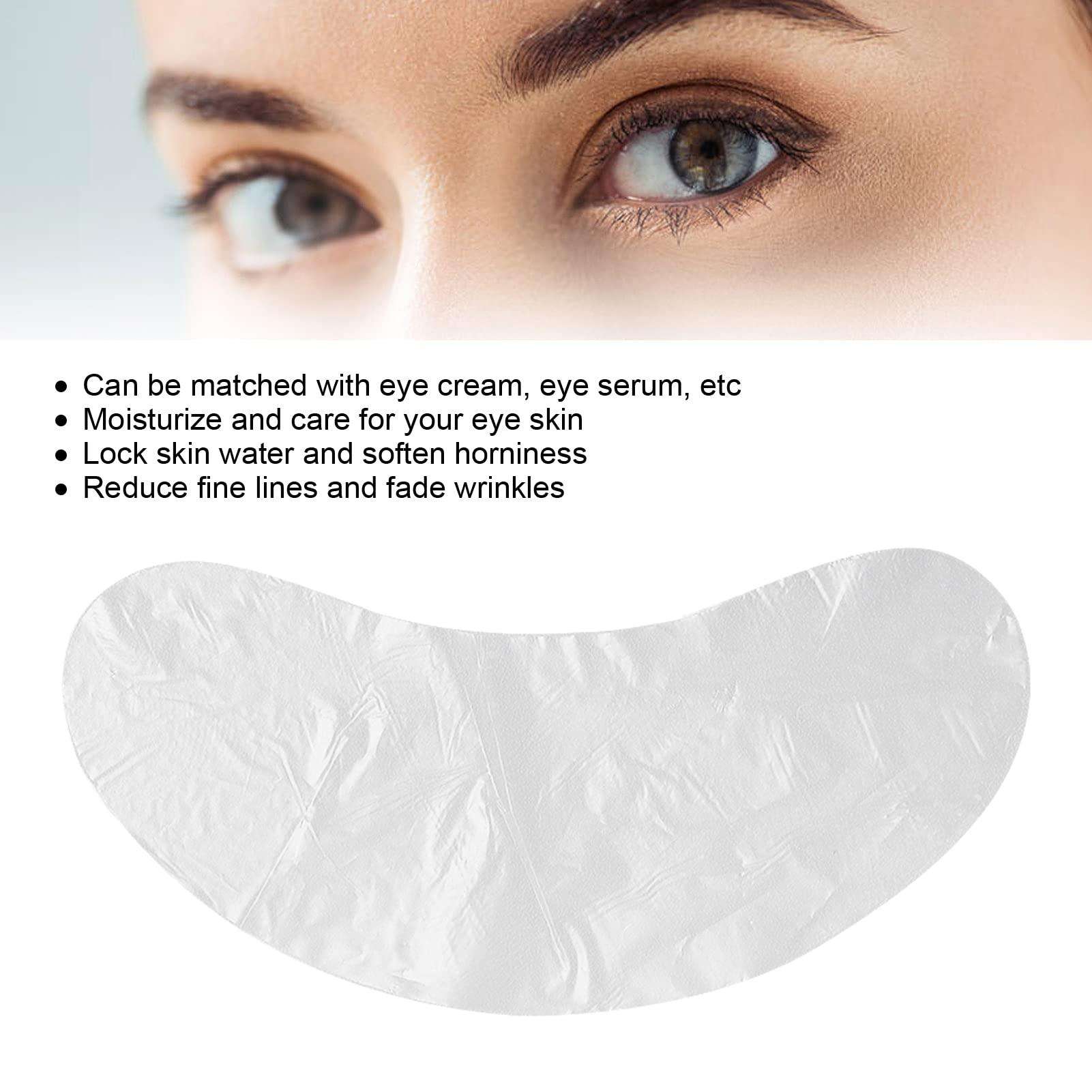 Betued 100pcs Under Eye Patches, Disposable DIY Eye Paper, Disposable Eye Skin Care Pads Promote Absorption Water Locking Beauty Salon Eye Sheet for Moisturizing Beauty Makeup Tools