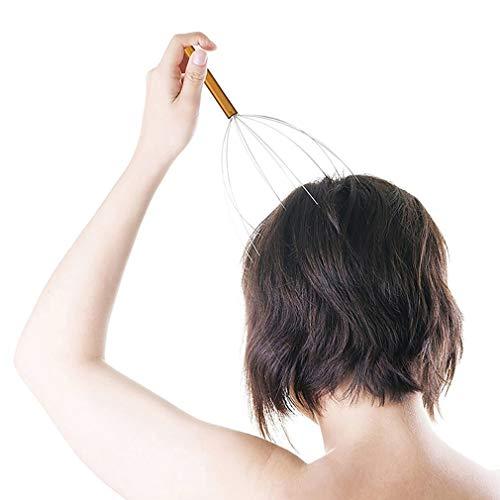 AnHua AnHua 1 Pcs Head Wire Massage Claw Octopus Scalp Massage Claws Clearing Veins Soothing Brain Refreshing Head Relaxer Hair Claw (Gold)