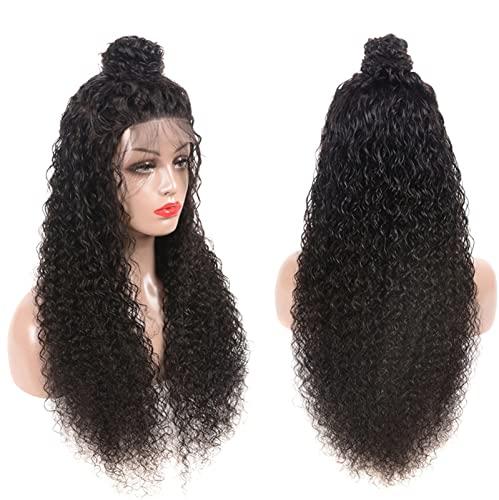 YUHUAWF YUHUAWF Wigs Raw Indian Hair Deep Curly Human Hair Wigs 4x4 Lace Closure Wig 8-30inch Wet and Wavy Curly Lace Front Human Hair Wigs for Women for Daily Party