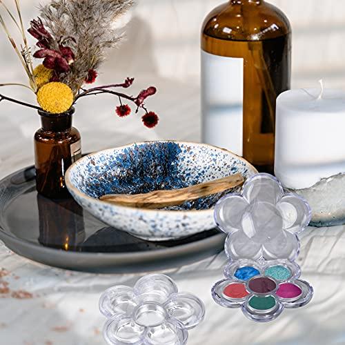 Beaupretty Beaupretty 8PCS Clear Empty Eyeshadow Palette Makeup Organizer Eyeshadow Storage Box Case Lipstick Pigment Palette Tray