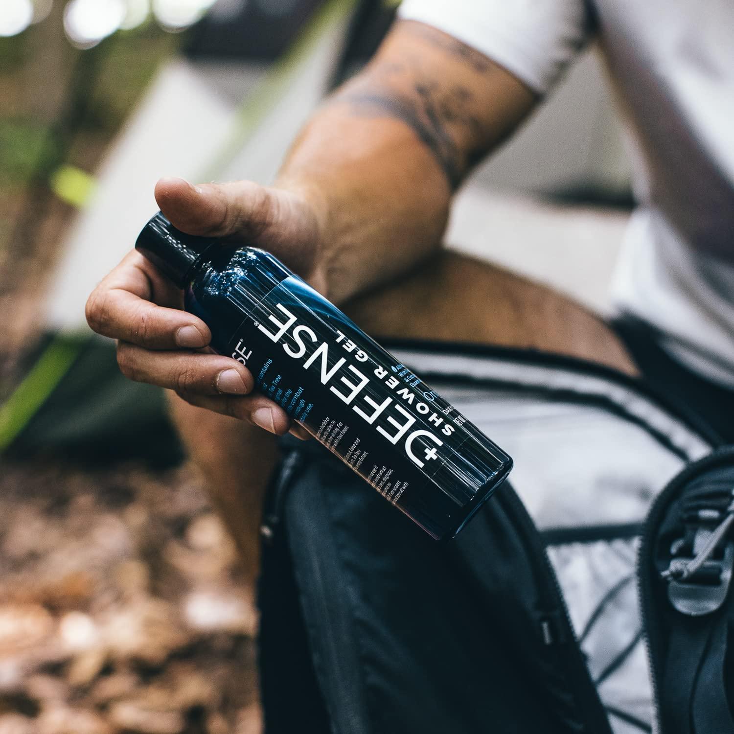 Defense Soap Defense Soap Organic Tea Tree Body Wash | All Natural Shower Gel with Tea Tree Oil, Eucalyptus Oil, and Aloe Vera. Wrestling Inspired, For All Mens & Womens Skin Types. 8 oz