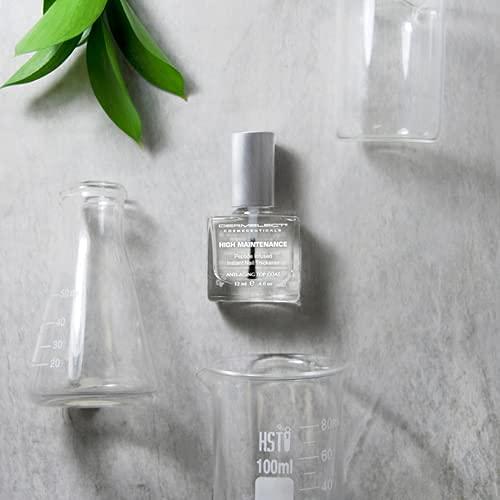 Dermelect Dermelect High Maintenance Instant Nail Thickener - Nailcare Top Coat with Keratin Protein Peptides, Strengthening, Hardening Protective High Shine Treatment for Weak, Thin, Damaged Nails 0.4 oz