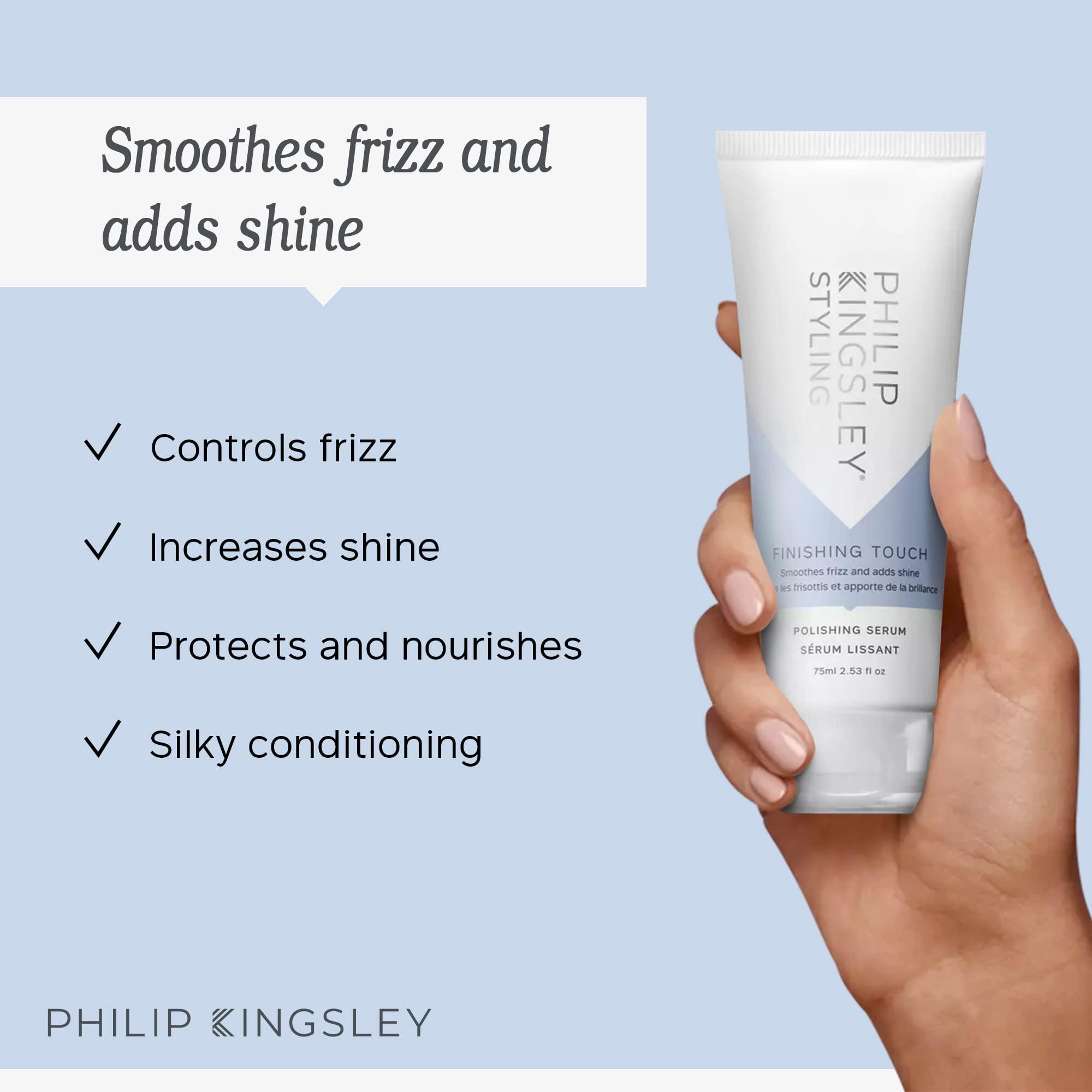 PHILIP KINGSLEY PHILIP KINGSLEY | Finishing Touch Polishing Serum Hair Balm | Conditioning, Anti-Frizz,Smoothing, Styling Product | Controls Frizz and Adds Shine | 2.53oz