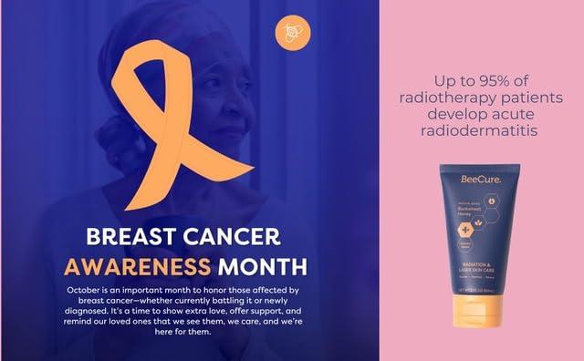 BeeCure BeeCure Radiation Relief and Laser Burn Cream Skin Care Cream, Burn Relief Cream with Buckwheat Honey & Calendula, 60ml Tube