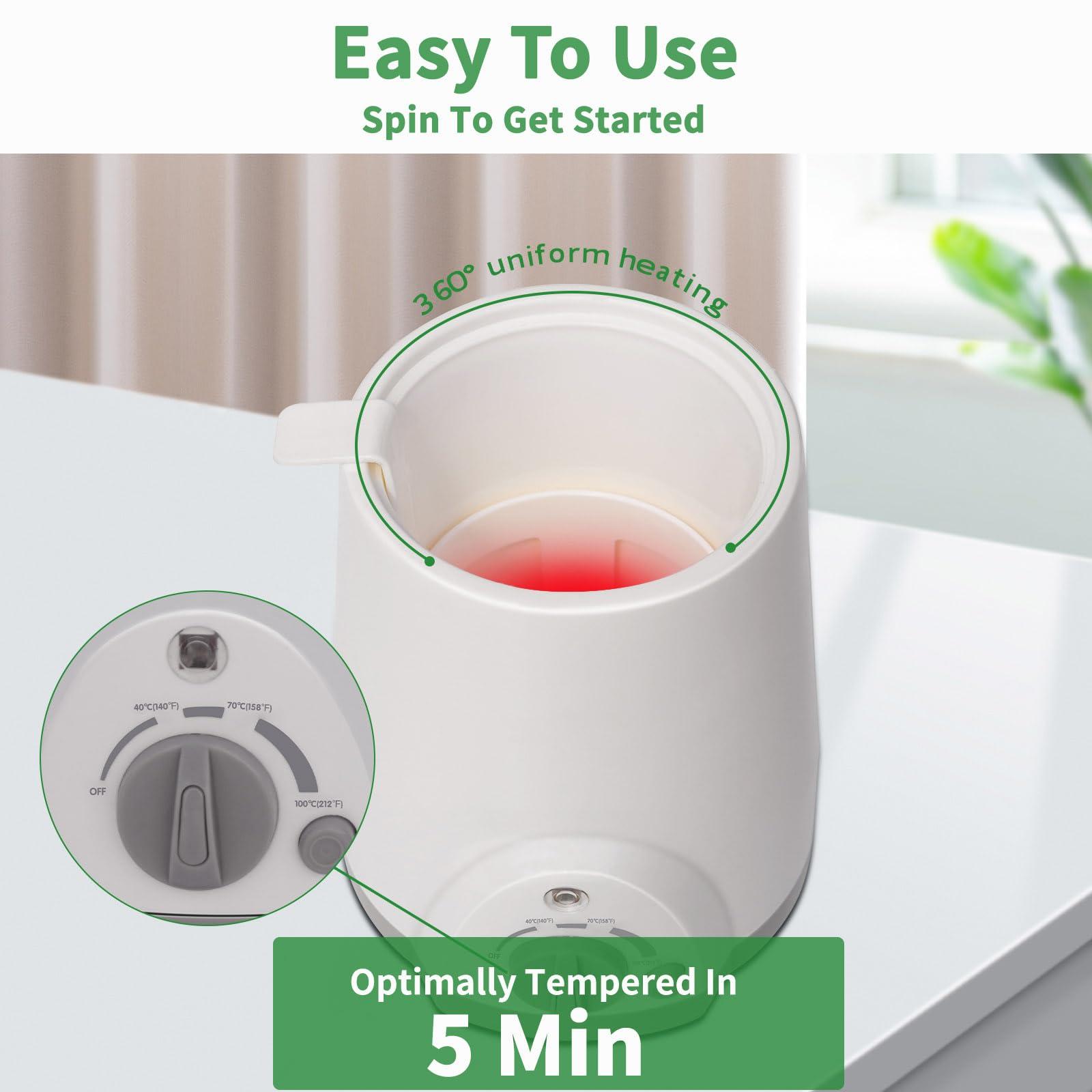 Surmol Oil Warmer for Massage With Glass Bottle - Professional Massage Oil Warmer for Massage Therapy Spa Home Salon, Lotion Warmer Oil Heater Dispenser