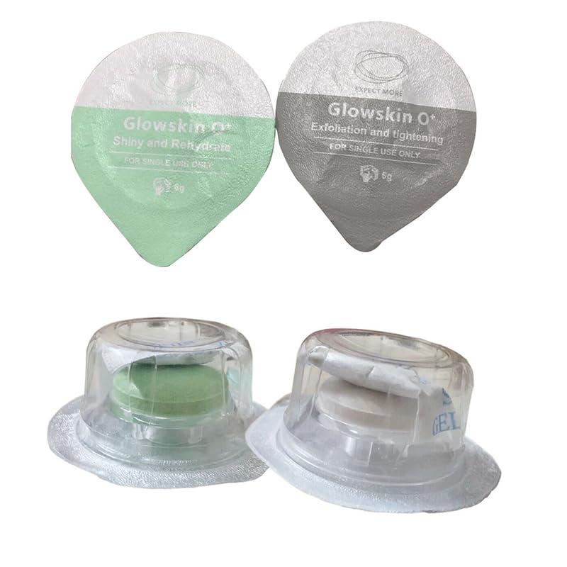 Meraviglie Stella Oxygen Facial Machine Kit Capsules Gel Antiaging Skin Rejuvenation, Hydro Dermabrasion Facial Special Facial Cleaning Liquid GLOWSKIN 0+(Combination )