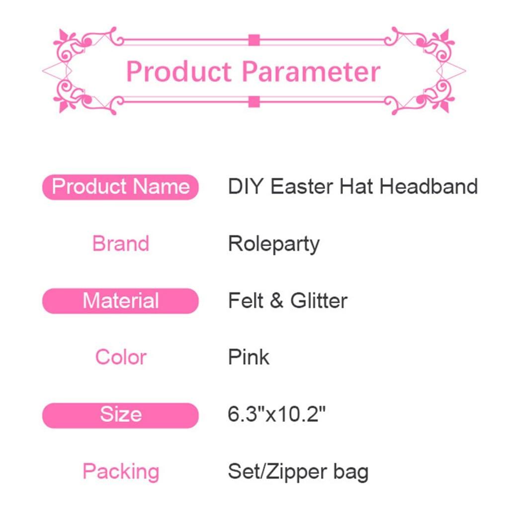 CAZSTYK CAZSTYK DIY Easter Headbands Diy Easter Hat Kid Easter Party Hat Headband