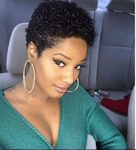 Women's short curly wigs discount