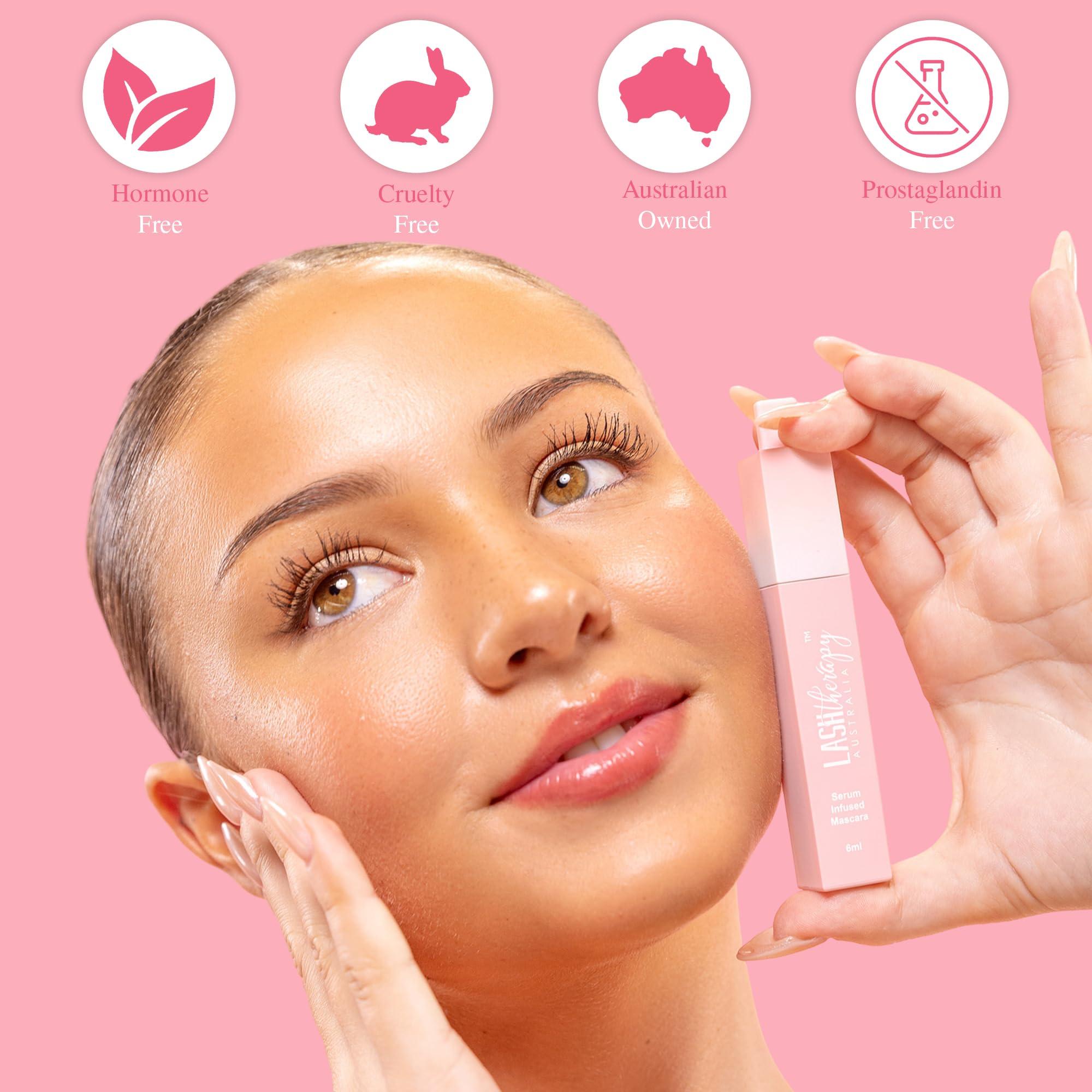 Lash Therapy Australia Lash Therapy Australia Every Lash Growth Serum Mascara Black Volume and Length, Cruelty Free & Vegan Waterproof Eye Makeup, Tubing Mascara, Natural Mascara For Sensitive Eyes, 6ml