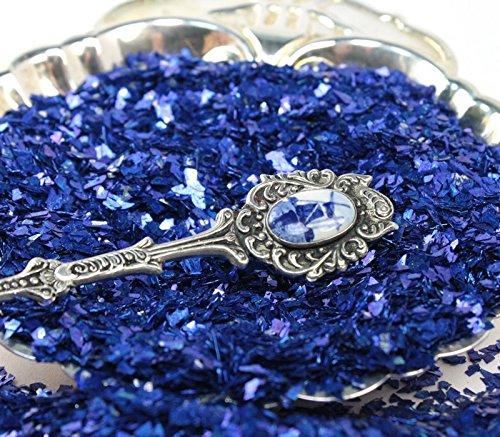 Meyer Imports Meyer Imports Crushed Glass Glitter for Arts and Crafts - Broken Glass German Glitter for Resin Craft Art/Tumblers/Nail Art/DIY Jewelry Making Decoration - 4 OZ Bag - Dark Blue