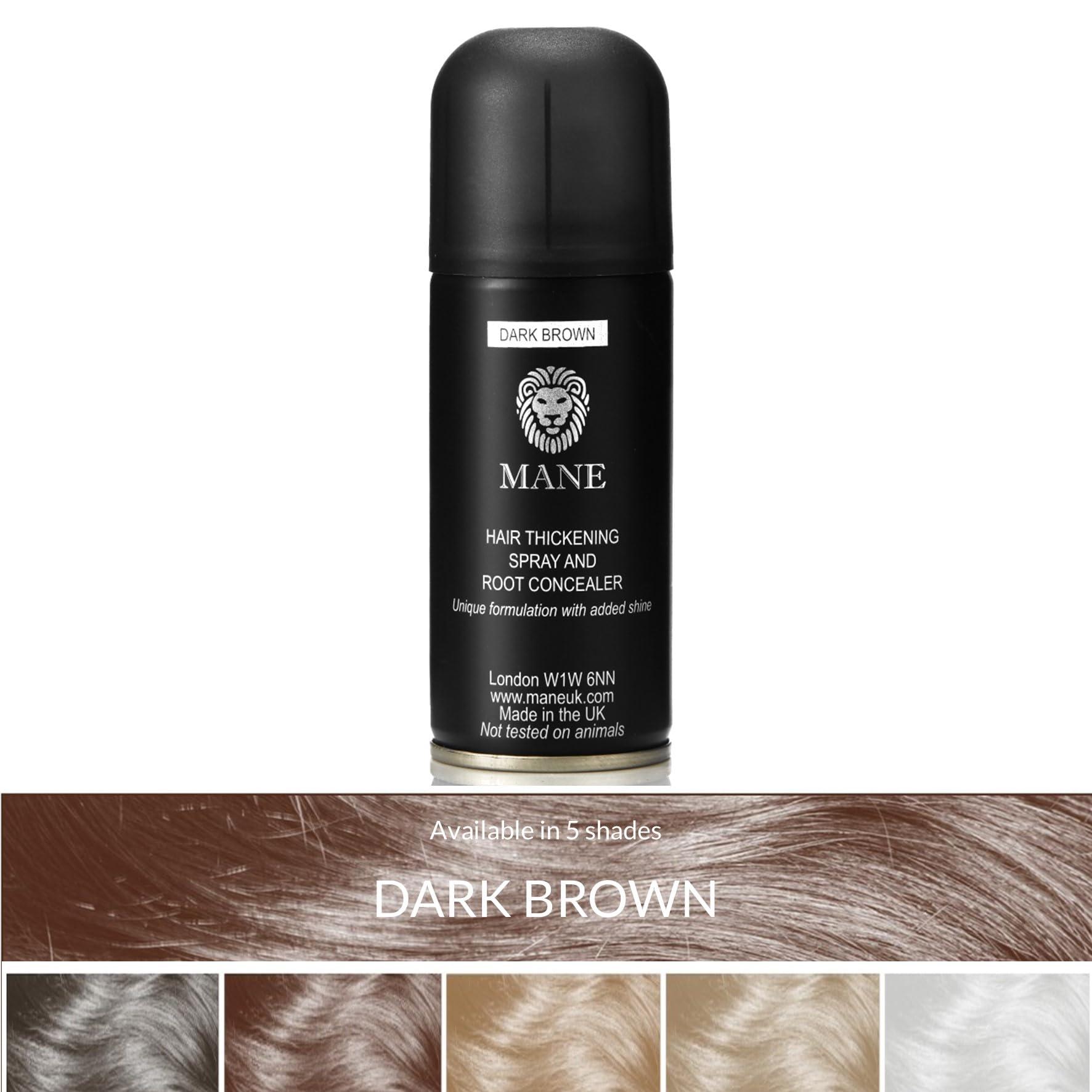 MANE Mane Hair Thickener with a Seal and Control 100 ml duo pack (Dark Brown)