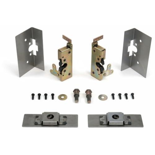 JKSXIX JKSXIX for FF350 1947-1950,for F350-24 1951-1954 & -27 1951-1954,for FC300 1947-1950 Truck Large Door Latches + Install Kit Hot Rod Body Trim Zinc Plated 2-Latch Brackets 1CTLBCDLIKHRBT