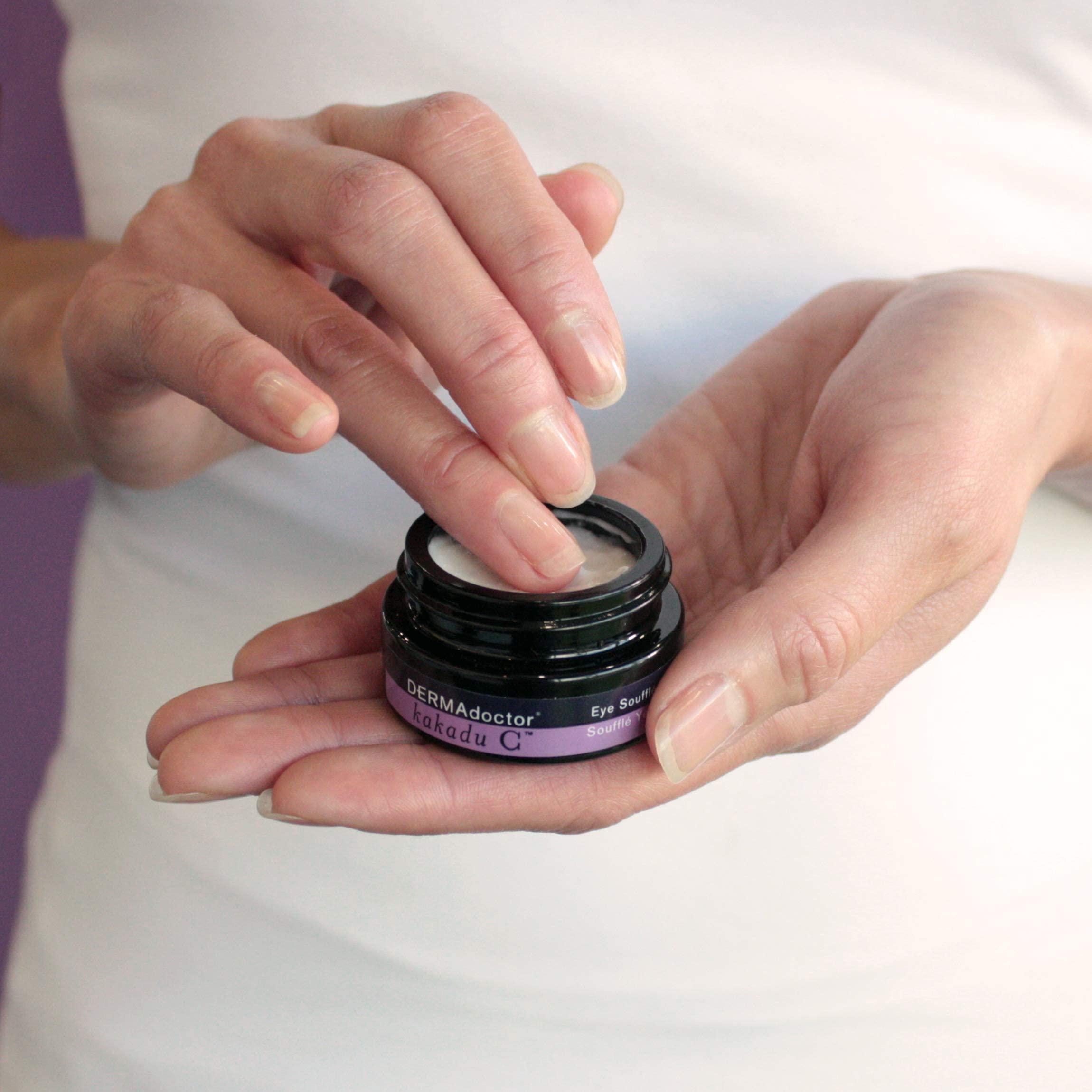 DERMAdoctor DERMAdoctor Kakadu C Dermatologist Formulated Eye Souffle, Vitamin C and Caffeine Eye Cream. Dark Circles Under Eye Treatment and Under Eye Brightener - 0.5 fl oz