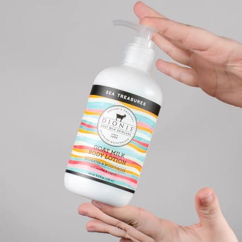 Dionis Dionis Goat Milk Hydrating Skincare Scented Cream, Rich & Creamy Daily Moisturizing Sea Treasures Body Lotion For Dry Skin, Made in the USA, Cruelty-Free & Paraben-Free, 8.5 oz Bottle