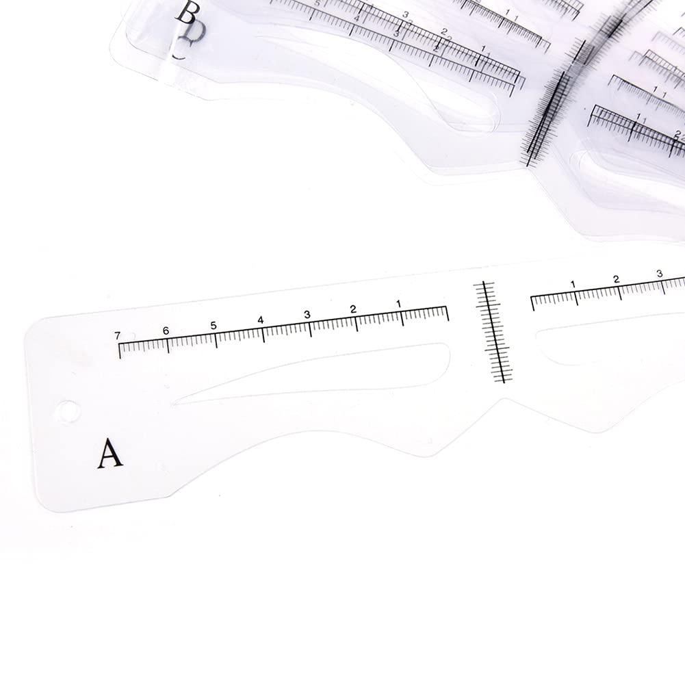 esowemsn A Set of Eyebrow Stencils Kit with a Black Strap 12 Pieces Eyebrow Shaping Tool 12 Styles Eyebrow Shaper Kit Makeup Tools for Eyebrows