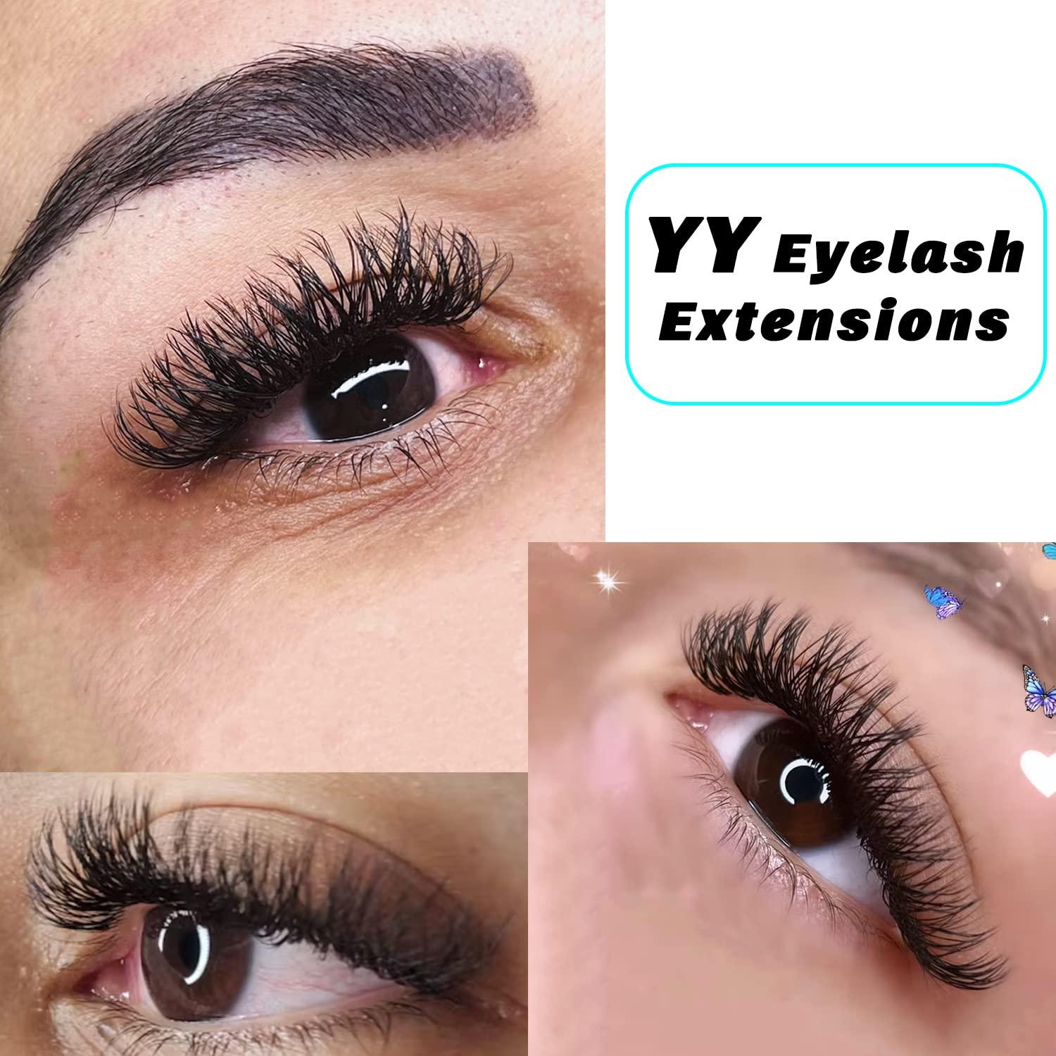 VAVALASH VAVALASH W-shaped Eyelash Extension 4D Premade Fans 0.07 C Curl Volume Lash Extensions Easy Fanning Lashes Matte Black Volume Premade W Lashes(W Shaped-4D-0.07-C-13mm