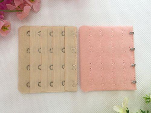 Ewanda store Ewanda store 22 Pcs Assorted Colors 4 Hook 4 Rows Spacing Bra Extender Strap Bra Extensions for Women,Color in Random