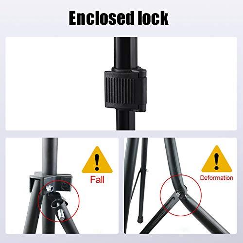 QISHI YUHUA QISHI YUHUA Wig Stand Tripod with Non-Slip Base Adjustable Mannequin Head Stand with Hook Heavy Duty Manikin Head Tripod