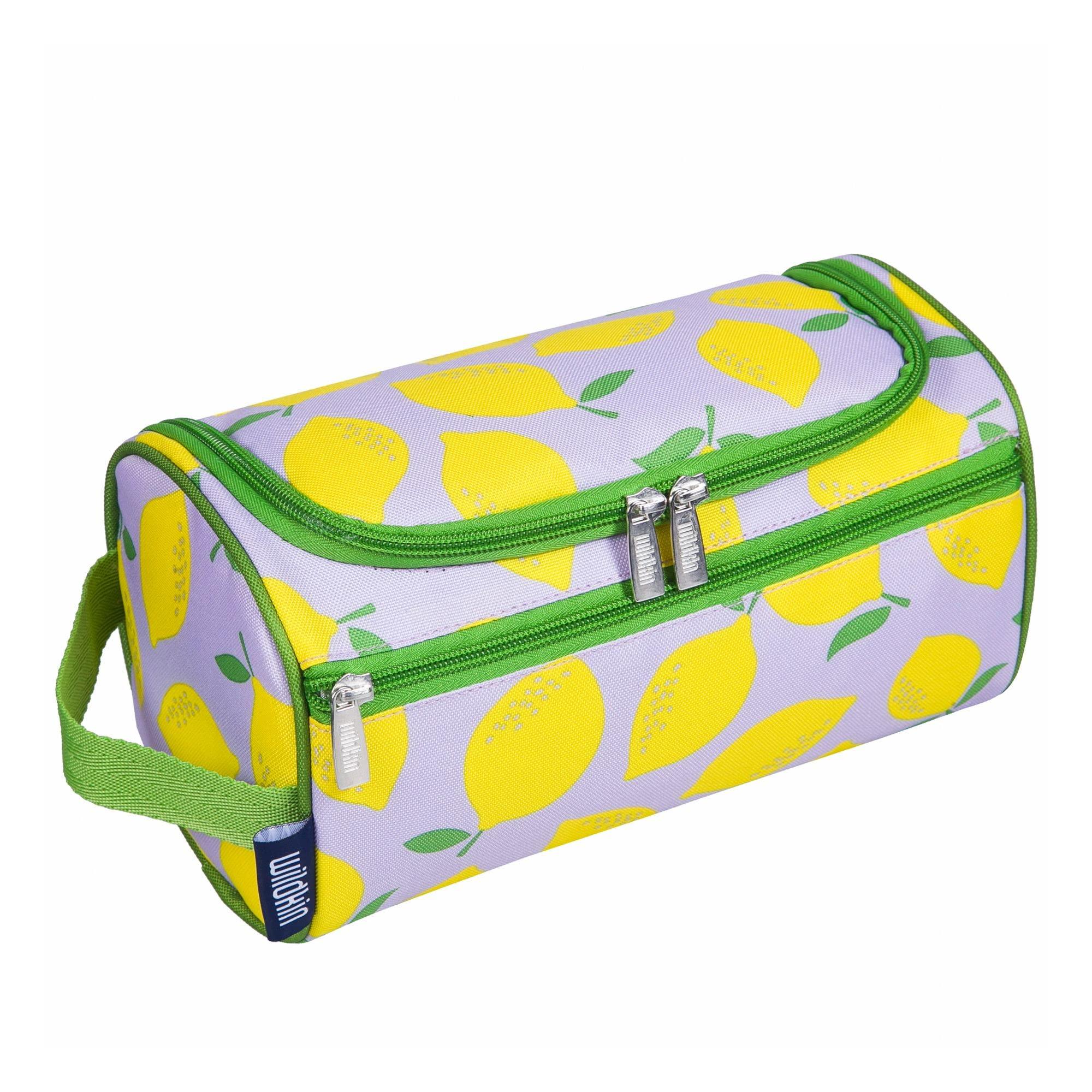 Wildkin Wildkin Toiletry Bag for Boys and Girls, Stay Organized on the Go with Our Spacious and Multifunctional Toiletry Bags, Ideal for School, Weekend, or Overnight Travel (Lilac Lemonade)