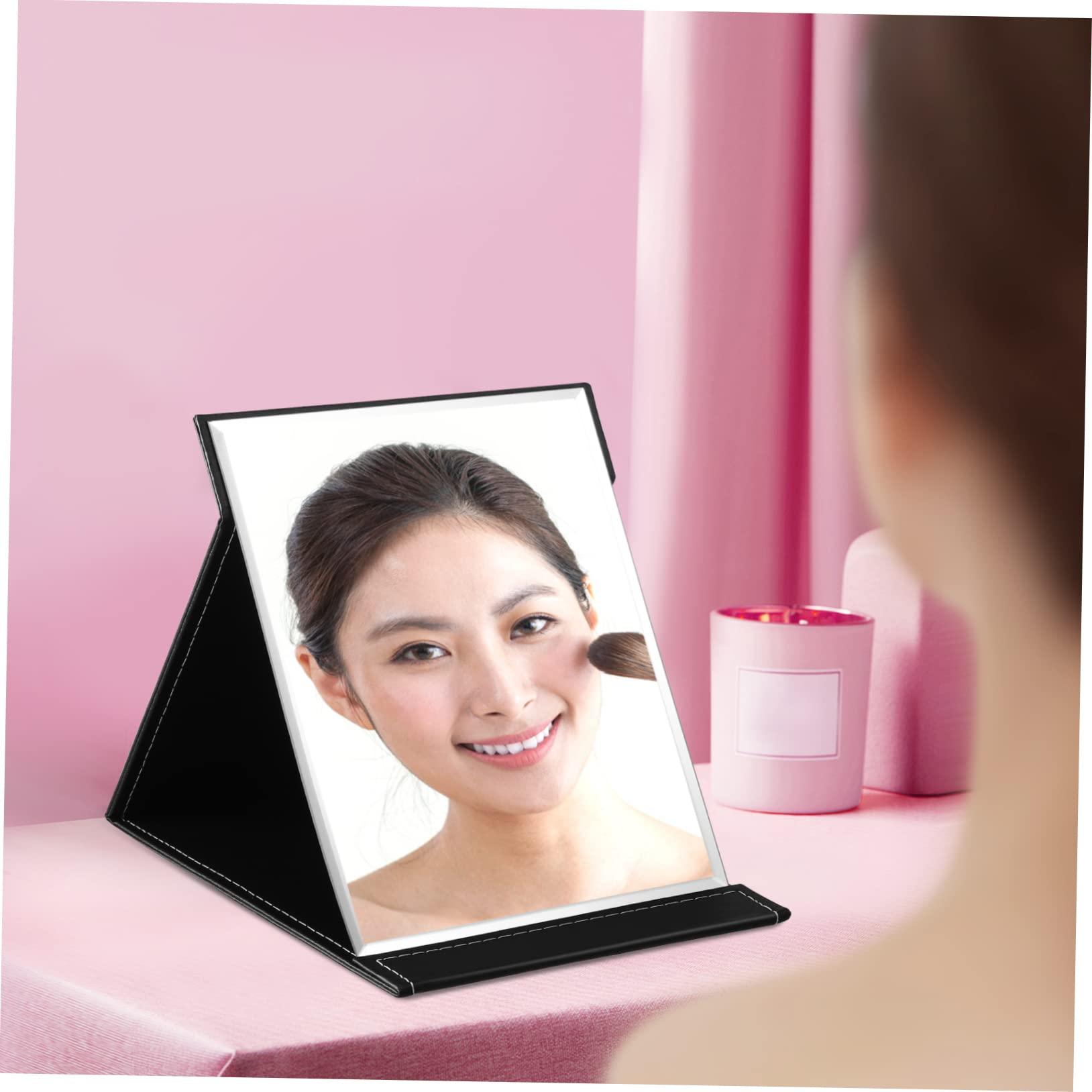 Mikinona Mikinona Mirror Portable Travel Makeup Small Vanity Handheld Makeup Vanity Stool Claw Clips Girl Dresser Dressers Vanity Desk PVC