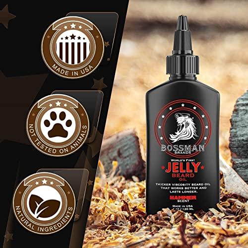 Bossman Bossman Beard Oil Jelly and Relaxing Beard Balm Combo- Hammer Scent