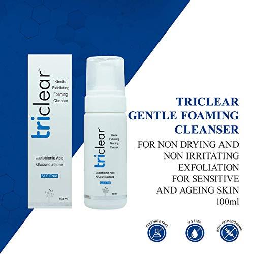 RUP RUP Triclear Gentle Foaming Cleanser, Soap Free, with Advanced PHA's, for Gentle Cleaning, for Sensitive Skin. No Parabens, No Sulphates,100ml