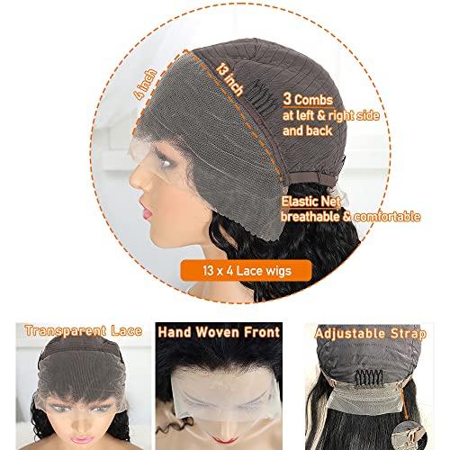 Edwad 28 Inch Curly Lace Front Wig Human Hair Wet And Wavy Curly Wigs Deep Wave Curly Lace Front Wigs Human Hair Curly Frontal Wigs Human Hair 13x4 Jerry Curly Human Hair Wig Deep Curly Lace Front Wigs Huma