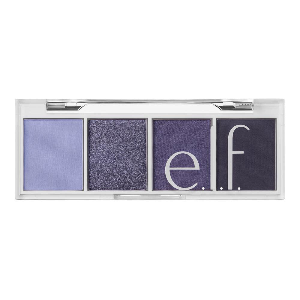 e.l.f. e.l.f. Bite-Size Eyeshadow, Ultra-Pigmented Eye Makeup Quad, 4 Matte & Shimmer Shades, Creamy & Blendable Powder, Açaí You, 0.12 Oz