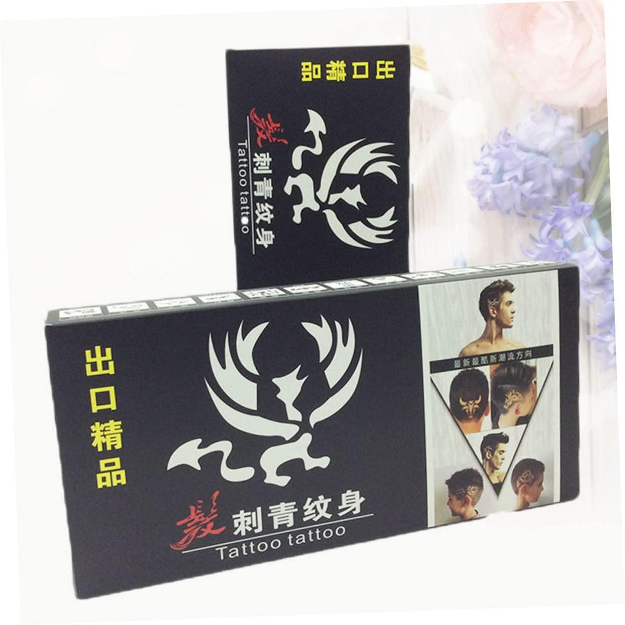 Beaupretty 1 Hair Stencils Hair Cutting Tools Hair templates Plastic Pattern Temporary Fashion Hair Styling Pattern Professional Hair Cutting kit Men Tools Seal Man Major