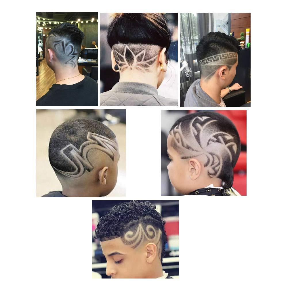 Yosoo Health Gear Hair Engraving Pen, Eyebrow Shaving Pen, Pen Razor for Hair Tattoo, Professional Hair Engraving Pen Kit Stainless Steel Eyebrow Beard Shaving Trimmer (Silver)