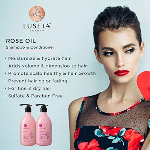 L LUSETA Luseta Rose Oil Conditioner for Fine and Dry Hair, 33.8oz