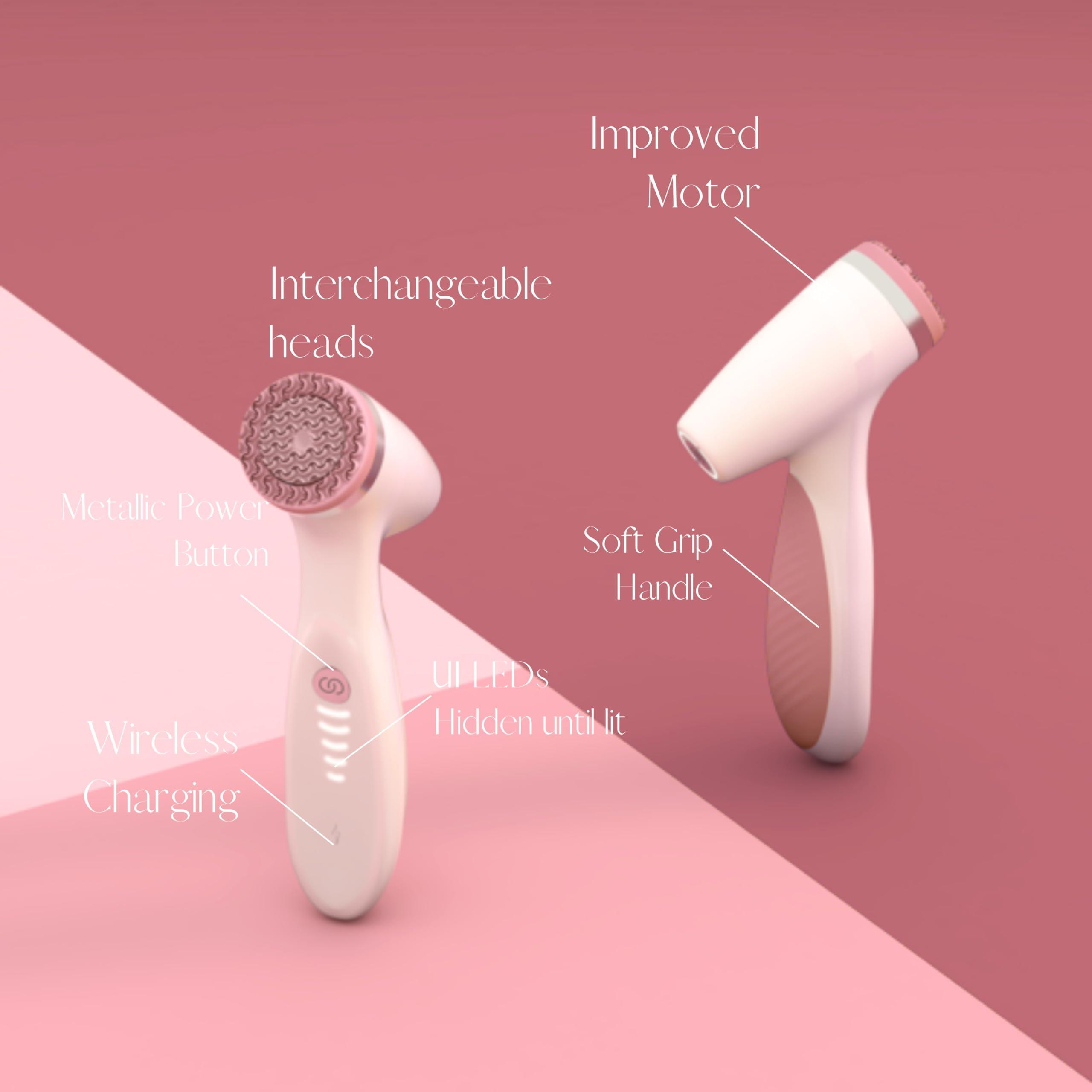 Nu Skin Nu Skin ageLOC LumiSpa iO System | Smart Skincare System, Facial Cleansing Device | Morning and Night Facial Cleansing Device | Daily Skin Care, Glowing Skin | Two-Minute Routine (Rose Gold)