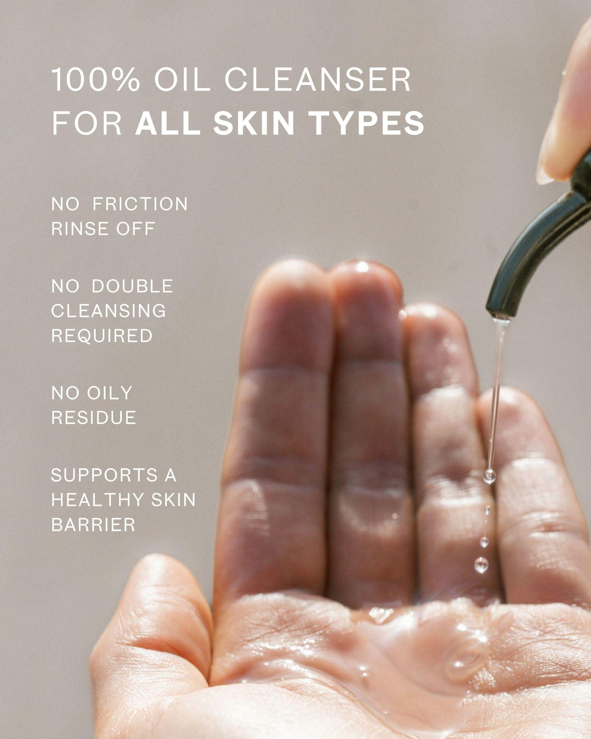 MARA MARA - Natural Chia + Moringa Algae Enzyme Cleansing Oil | Plant-Based, Gluten-Free Skin Care | For All Skin Types, Hypoallergenic, Hydrating, Exfoliating, Make-Up Remover (4 oz | 120 ml)