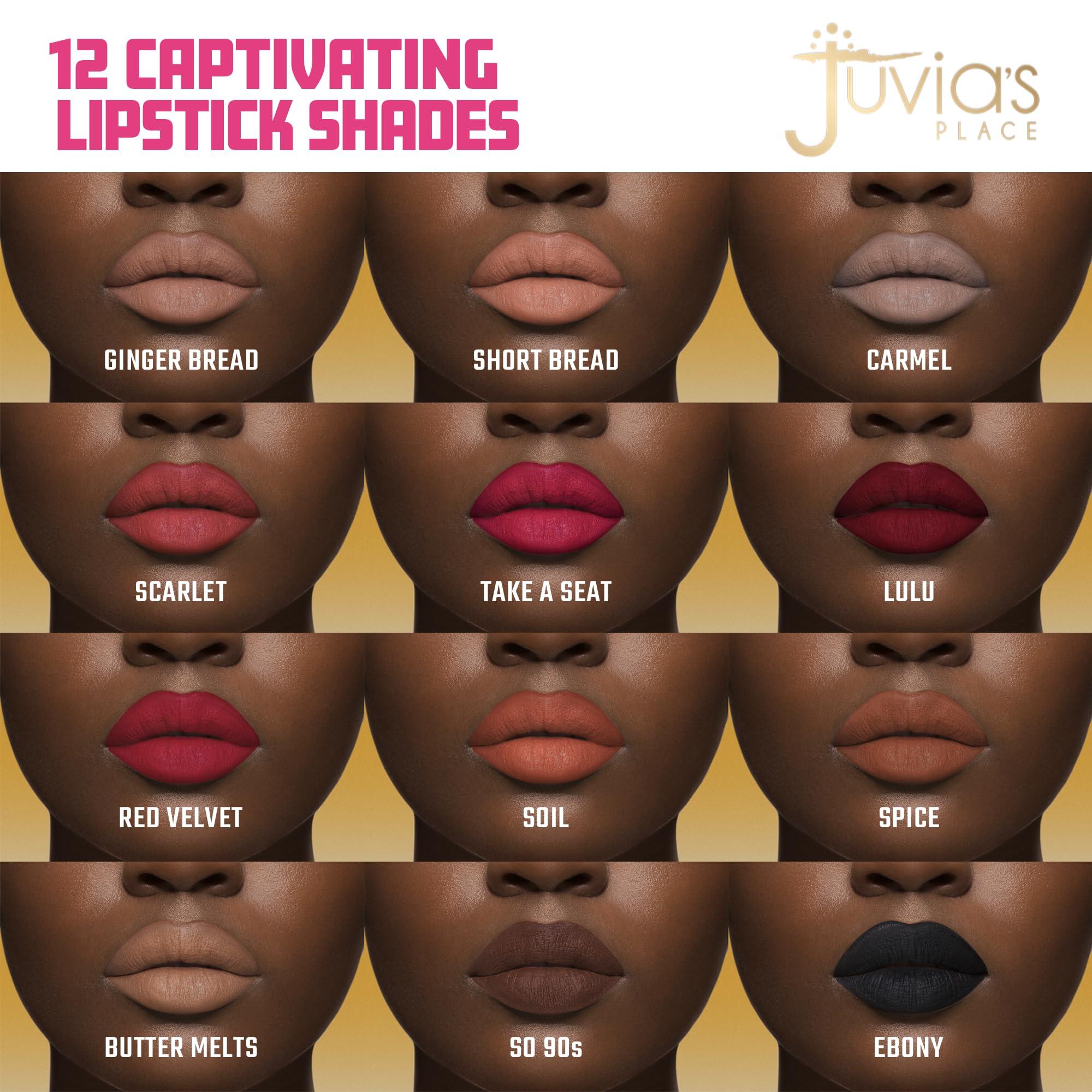 Juvia's Place Juvia's Place Velvety Matte Liquid Lipstick Soil - Hydrating, Long-Wearing, Velvety Soft & Feather Light - Hyperpigmented Creamy Matte Lipstick for Women