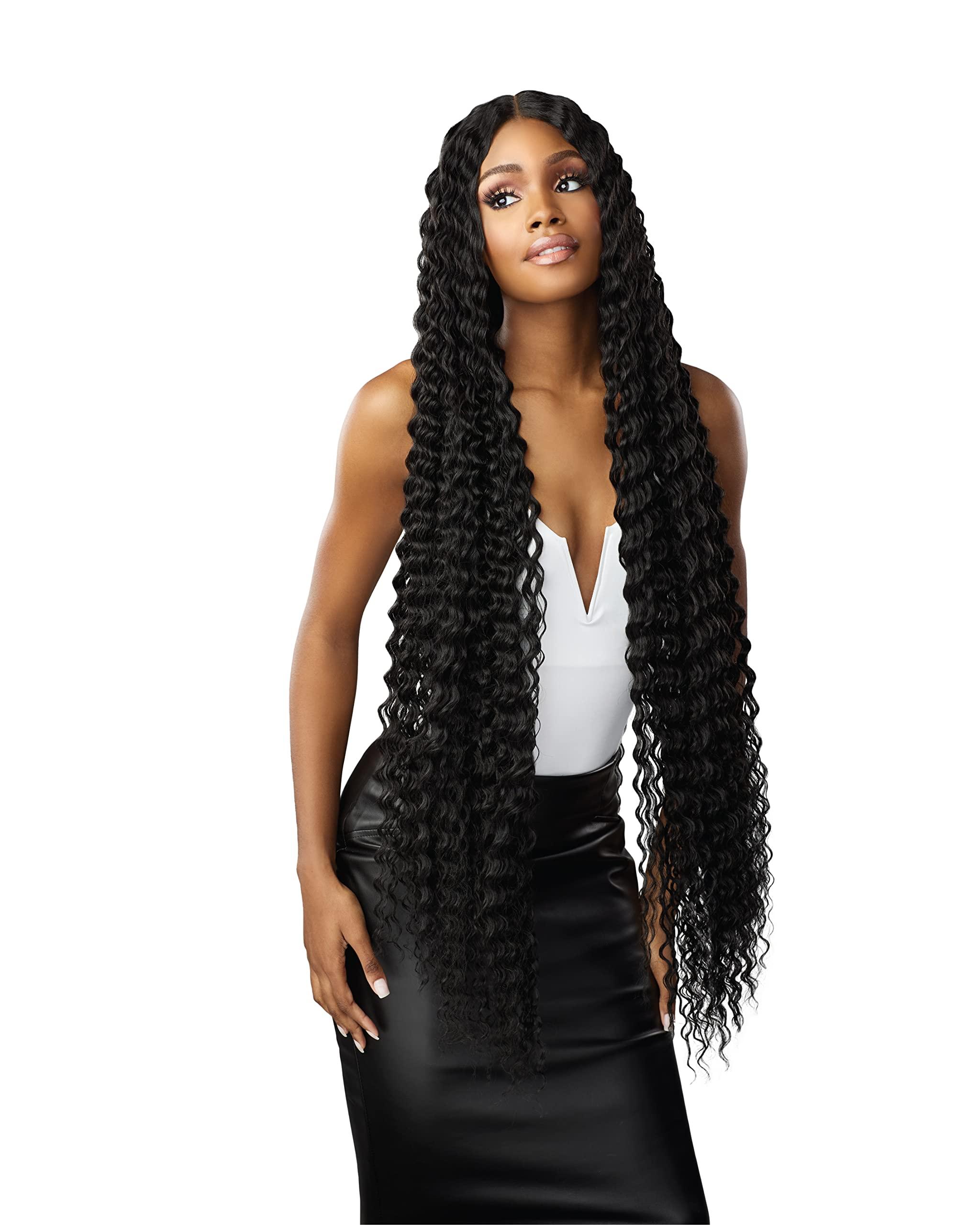 Sensationnel Sensationnel Vice bundles weaving - deep 36 inch synthetic virgin hair dupe weave bundle hair sew in and pony tail long length (1 pack, 27 HONEYBLONDE)