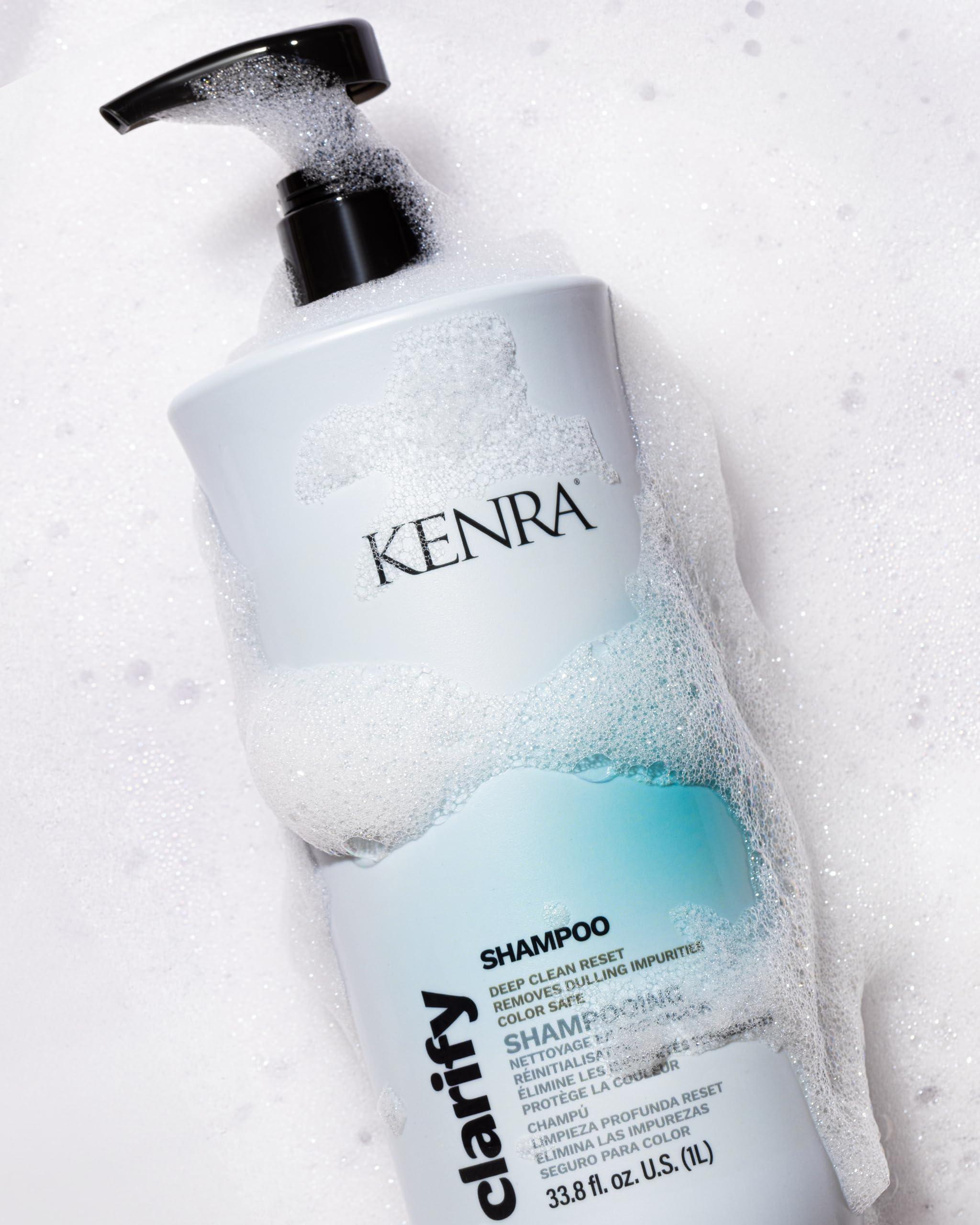 Kenra Professional Kenra Clarify Shampoo | Deep Cleansing | Color-Safe | Removes Dulling Deposits & Product Build Up | Brightens Highlighted, Bleached, or Gray Hair | Adds Shine | All Hair Types | 33.8 fl. oz.