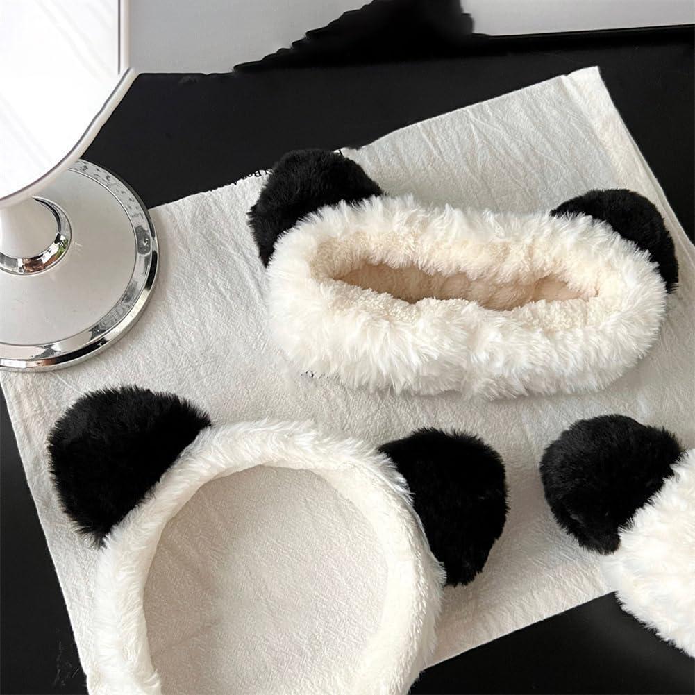 BFLCTTBD BFLCTTBD 2PCS Panda Ear Hairband Plush Panda Headband Panda Makeup Hair Band Washing Face Headbands Spa Skincare Headwrap for Women Girls