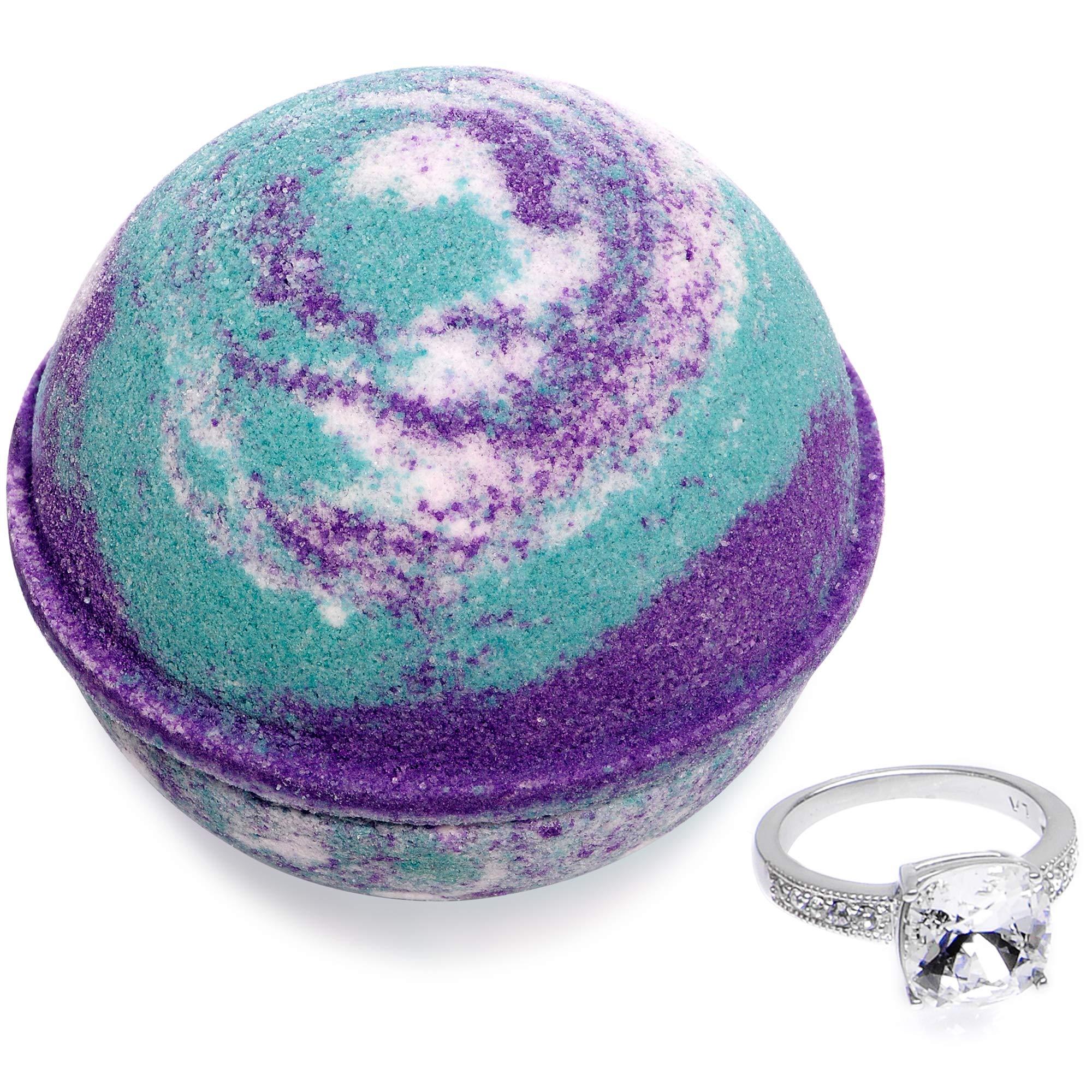 Jackpot Candles Bath Bomb with Size 6 Ring Inside Mermaid Daydream Extra Large 10 oz. Made in USA