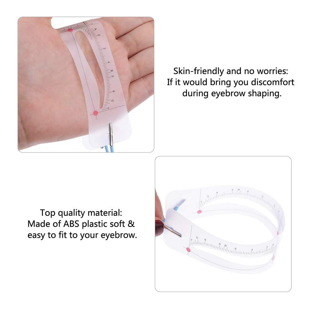 SASKATE Eyebrow Stencils Kit, 12 Pieces Eyebrow Shaping Template, Reusable Eyebrow Shaper Kit, Eyebrow Template, Suitable for Makeup Beginners (As Shown)