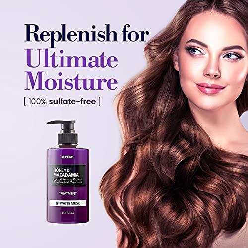 Kundal KUNDAL Honey&Macadamia Hydro-Intensive Protein Premium Nature Hair Treatment(Fuzzy Navel) 500ml