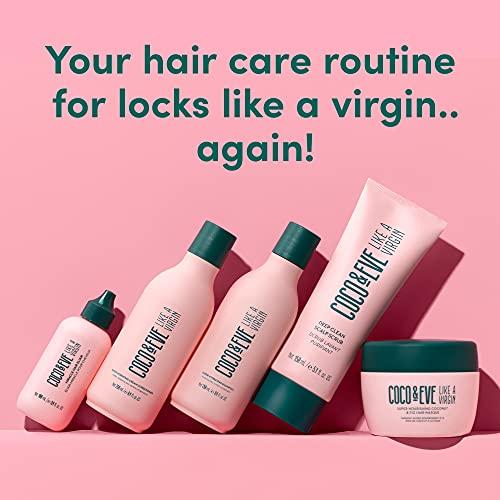 Coco & Eve Coco & Eve Like a Virgin Shampoo & Conditioner Bundle Set - Natural, Sulfate free Hair Care with Argan Oil, Coconut and Avocado Oil | For Dry Damaged, Color Treated Hair | Anti Frizz (8.4 fl oz each)