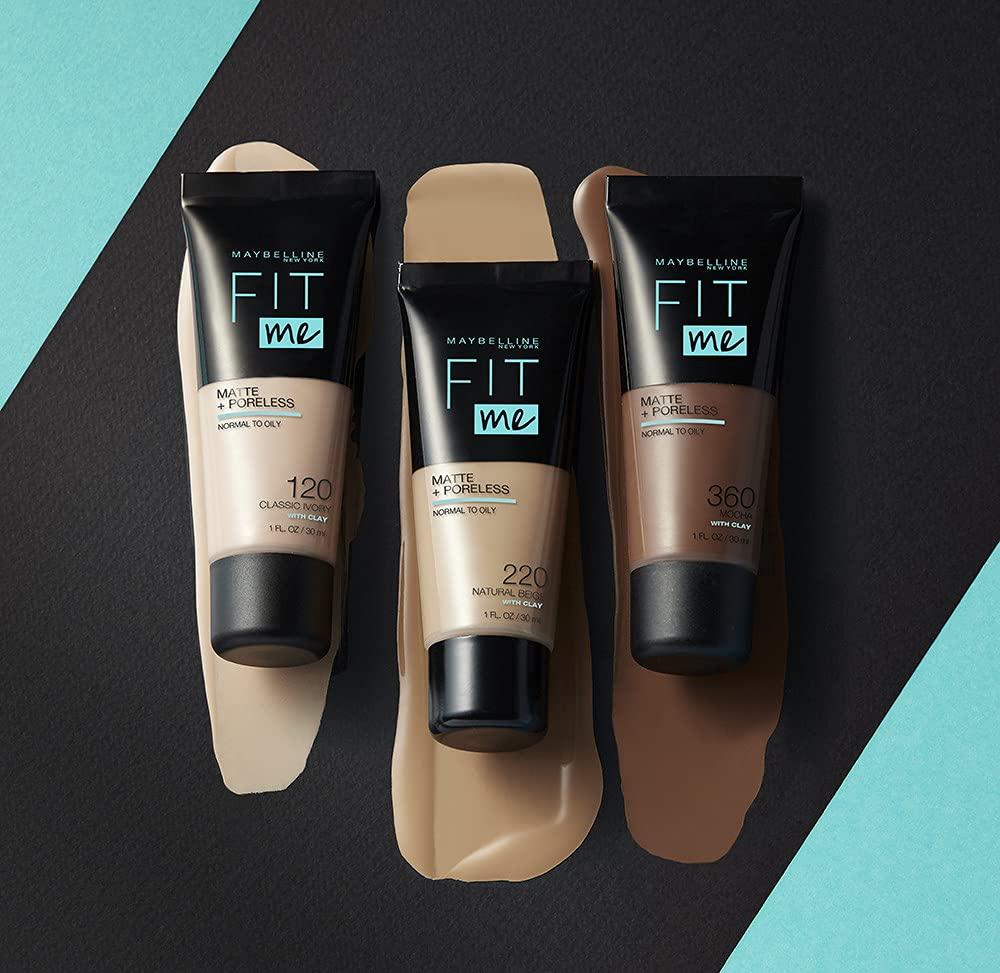 MAYBELLINE Maybelline Fit Me Foundation, Medium Coverage, Blendable With a Matte and Poreless Finish, For Normal to Oily Skin, Shade: 362 Deep Golden, 30ml