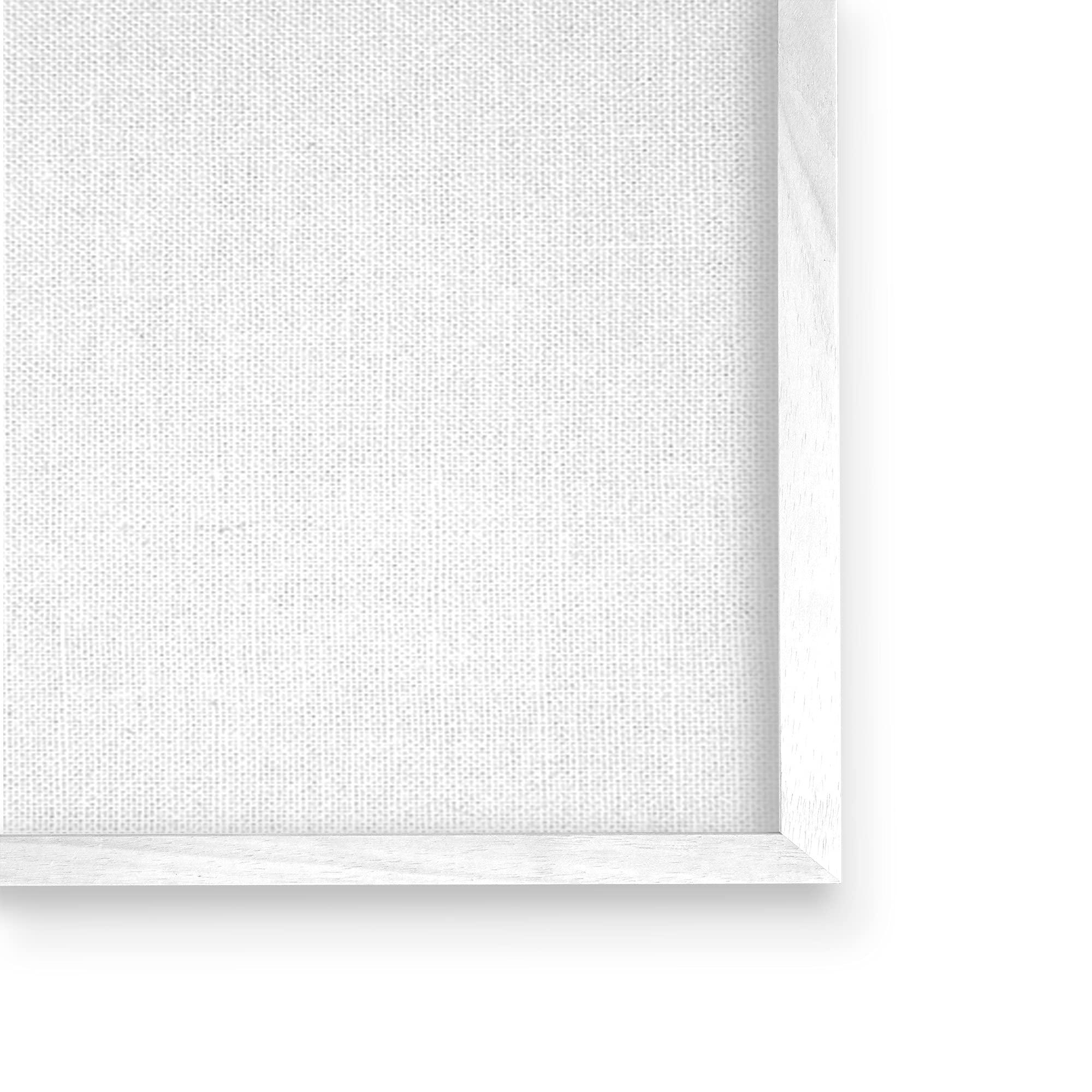 Stupell Industries Stupell Industries Glam Shimmer Lip Pucker Kiss Minimal Cool Tones, Designed by Amanda Greenwood White Framed Wall Art, 24 x 30, Blue