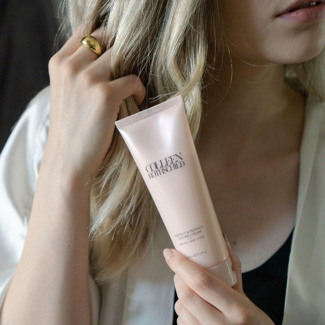 COLLEEN ROTHSCHILD COLLEEN ROTHSCHILD Protect & Perfect Styling Cream | Leave-in Treatment for Shine, Body & Movement | With Argan & Moringa Oil (3.3 fl oz)