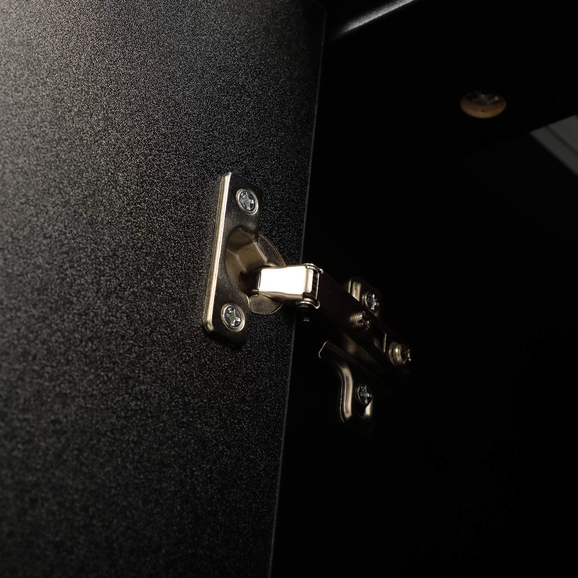 AiAigpt Wood Salon Trolley Cart with Wheels with Large Storage Space, Hair Cart Mobile Storage Cabinet, Hairdressing Styling Tools Organizer, Rolling Salon Station for Beauty Spa (Brown(4))