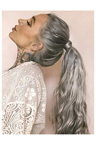 Foxy Locks Foxy Locks Silver Fox - Wrap Ponytail Clip In Hair Extensions 12/16 / 22/26 INCH 12\" | 100g