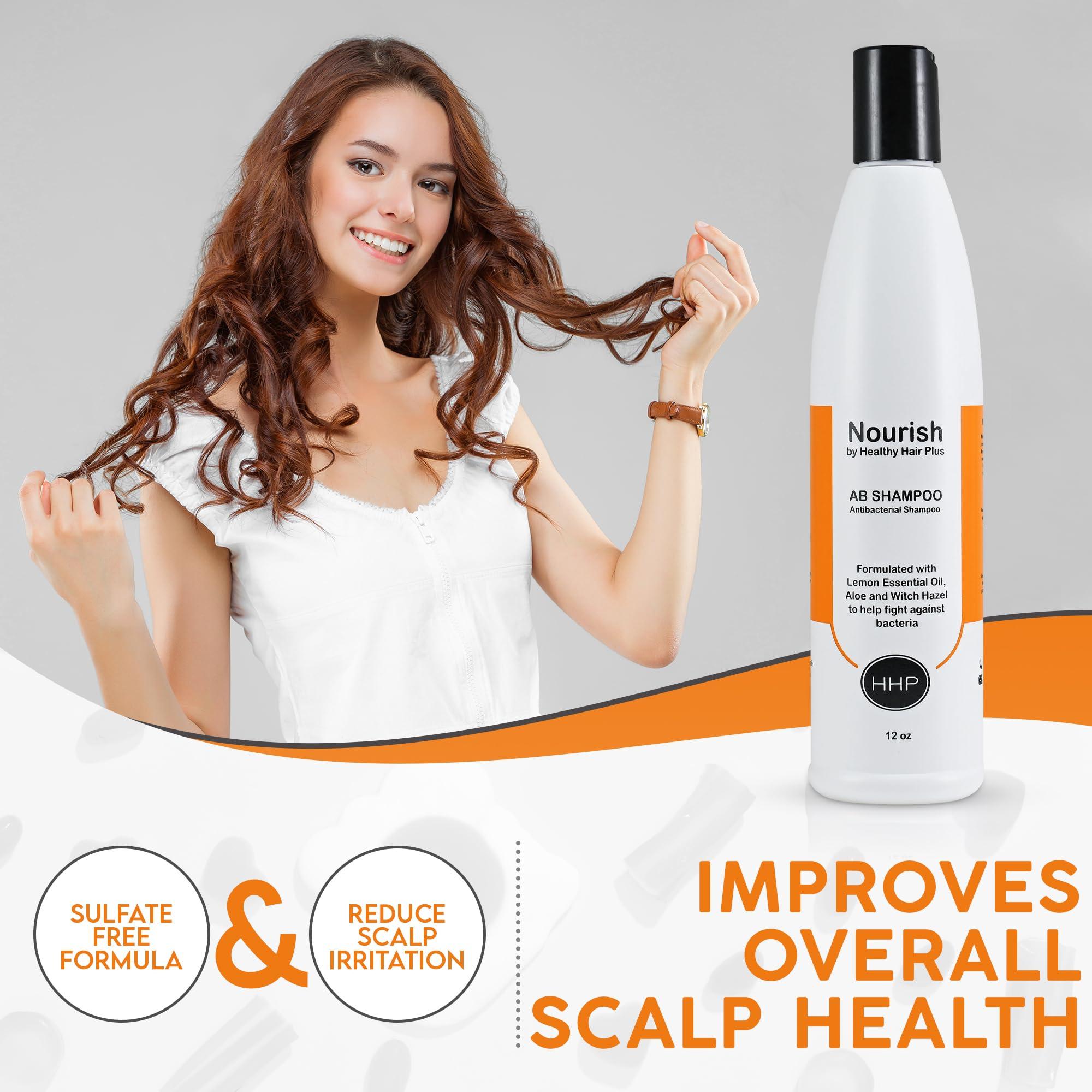 Healthy Hair Plus Healthy Hair Plus Anti-B Scalp Shampoo - Soothes Itching, Irritation, Redness, & Flaking - Ideal for Sensitive Skin, Ringworm, Seborrhea, and Scalp Acne - Suitable for Men, Women, and Teens