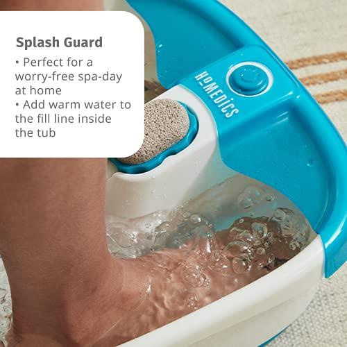 Homedics HoMedics Bubble Mate Foot Spa, Toe Touch Controlled Foot Bath with Invigorating Bubbles and Splash Proof, Raised Massage nodes and Removable Pumice Stone