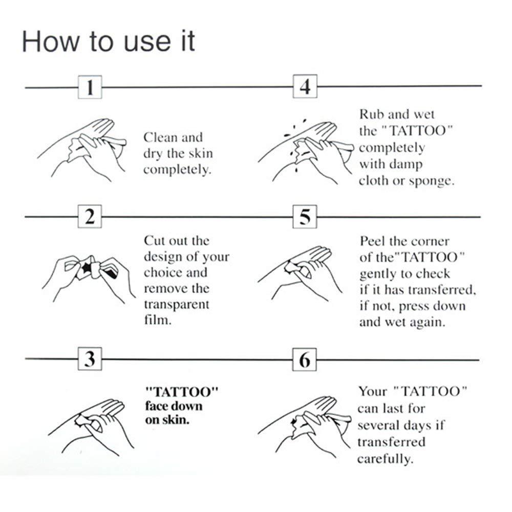 Ooopsiun Ooopsiun 12 Large Sheets Snake Temporary Tattoos For Men Women , Cool Waterproof Body Fake Tattoo Sticker for Aldult 3D Cobra Mamba Viper Arm Tattoos